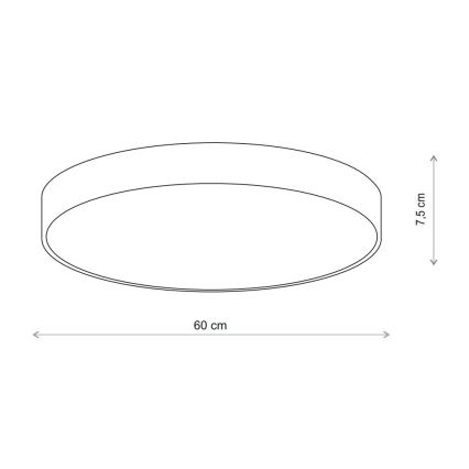 Brilagi - Loftlampe CLARE 5xE27/40W/230V diameter 60 cm beige