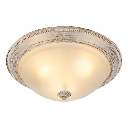 Brilagi - Loftlampe CLASSIC 3xE27/60W/230V cremefarvet/patina