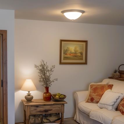 Brilagi - Loftlampe CLASSIC 3xE27/60W/230V cremefarvet/patina