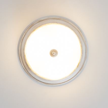 Brilagi - Loftlampe CLASSIC 3xE27/60W/230V cremefarvet/patina