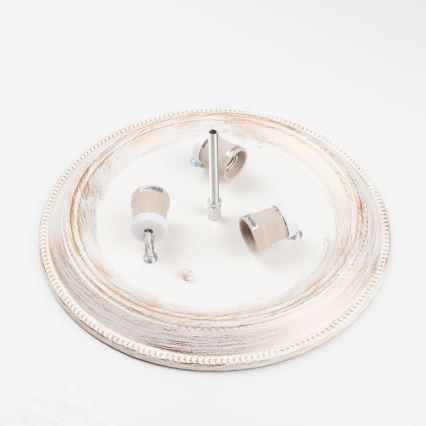 Brilagi - Loftlampe CLASSIC 3xE27/60W/230V cremefarvet/patina