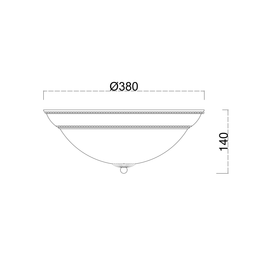 Brilagi - Loftlampe CLASSIC 3xE27/60W/230V cremefarvet/patina