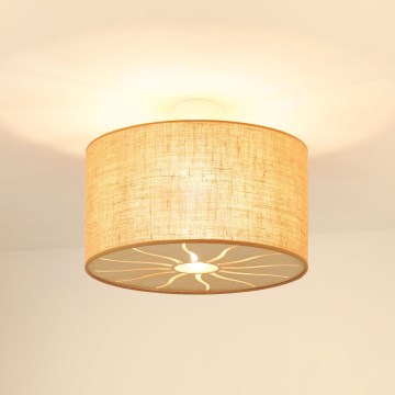 Brilagi - Loftlampe COUNTRY ROLLER 1xE27/15W/230V diameter 45 cm beige