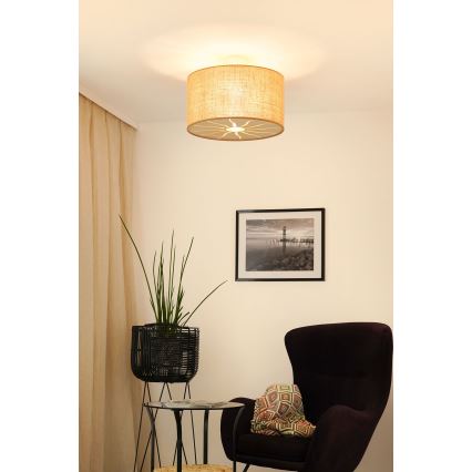 Brilagi - Loftlampe COUNTRY ROLLER 1xE27/15W/230V diameter 45 cm beige
