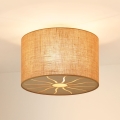 Brilagi - Loftlampe COUNTRY ROLLER 1xE27/15W/230V diameter 50 cm beige