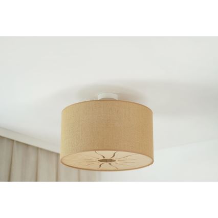 Brilagi - Loftlampe COUNTRY ROLLER 1xE27/15W/230V diameter 50 cm beige