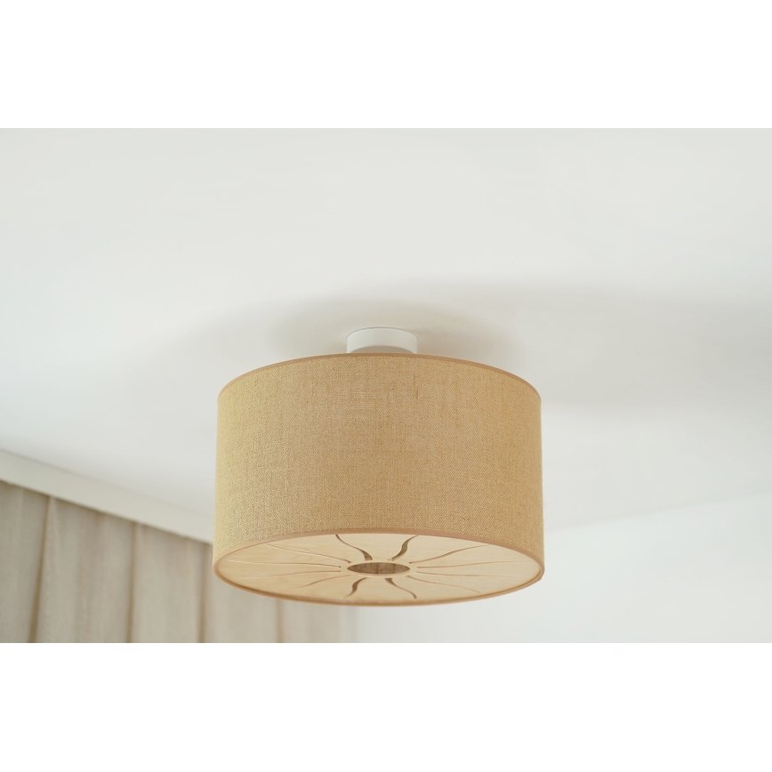 Brilagi - Loftlampe COUNTRY ROLLER 1xE27/15W/230V diameter 50 cm beige