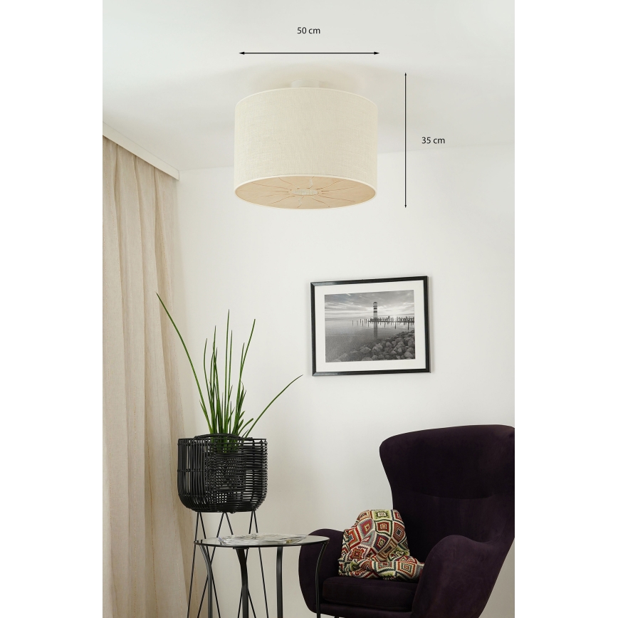 Brilagi - Loftlampe COUNTRY ROLLER 1xE27/15W/230V Ø 50 cm creme