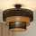 Brilagi - Loftlampe DAKOTA LUNETA 1xE27/15W/230V diameter 45 cm sort/beige