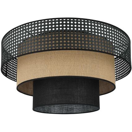 Brilagi - Loftlampe DAKOTA LUNETA 1xE27/15W/230V diameter 45 cm sort/beige