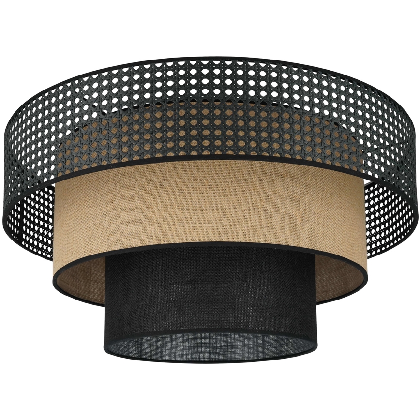 Brilagi - Loftlampe DAKOTA LUNETA 1xE27/15W/230V diameter 45 cm sort/beige