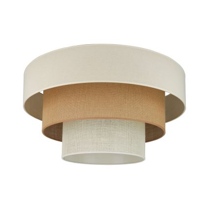 Brilagi-Loftlampe DENVER LUNETA 1xE27/15W/230V diameter 45 beige/brun/cremefarvet