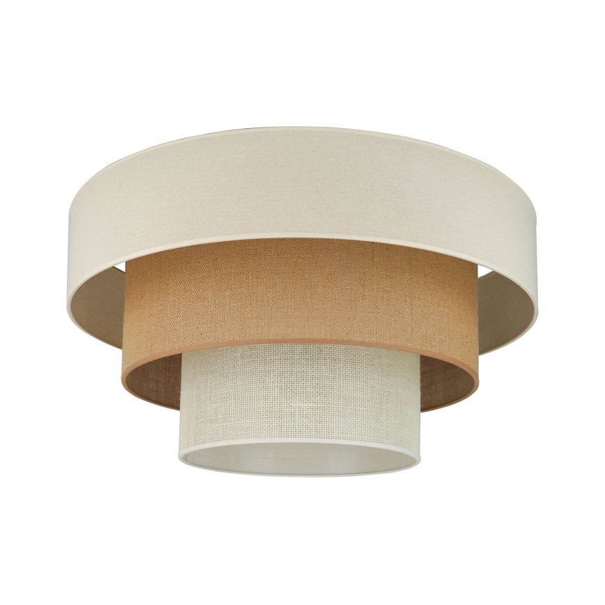 Brilagi-Loftlampe DENVER LUNETA 1xE27/15W/230V diameter 45 beige/brun/cremefarvet