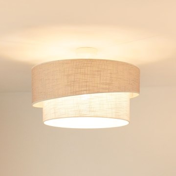 Brilagi - Loftlampe DOVER SHINE 1xE27/15W/230V diameter 50 cm grå/cremefarvet