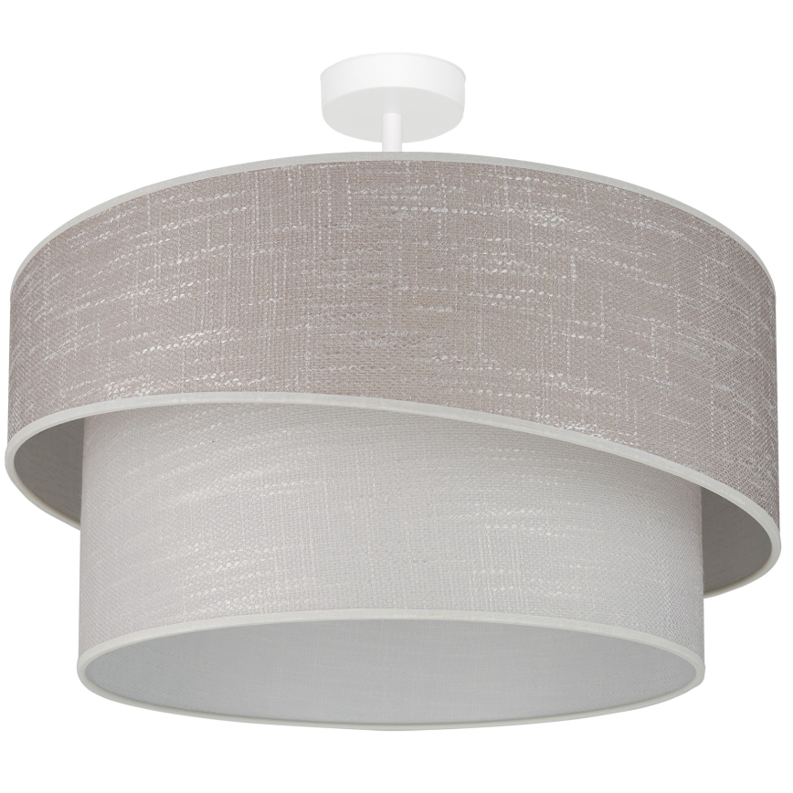 Brilagi - Loftlampe DOVER SHINE 1xE27/15W/230V diameter 50 cm grå/cremefarvet