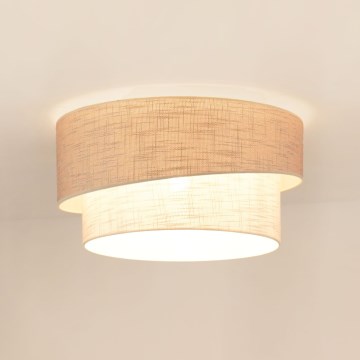 Brilagi - Loftlampe DOVER SHINE 1xE27/15W/230V diameter 50 cm grå/cremefarvet