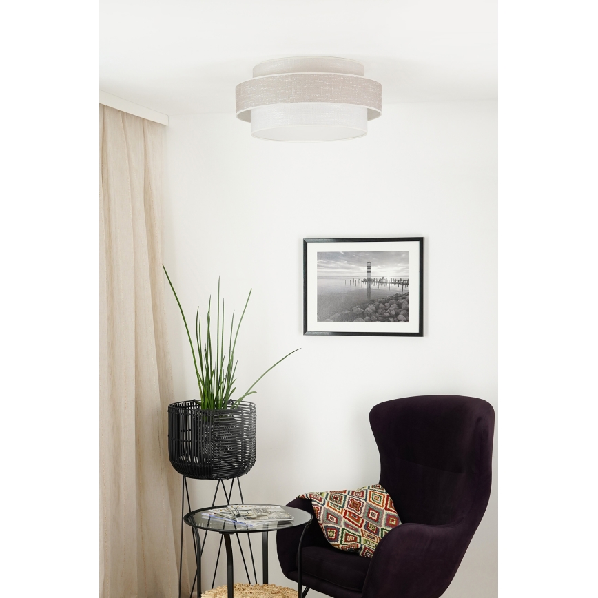 Brilagi - Loftlampe DOVER SPACE LED/12W/230V diameter 50 cm 3000K/4000K/6400K grå/cremefarvet