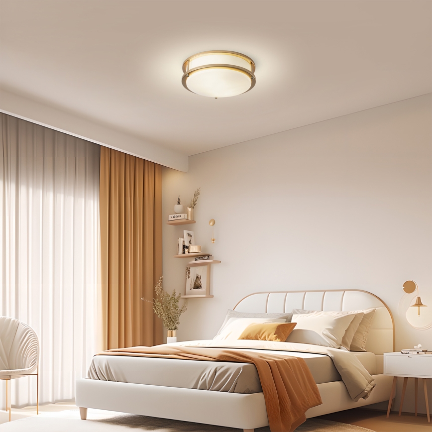 Brilagi - Loftlampe ELARO 2xE27/40W/230V Ø 26 cm guld