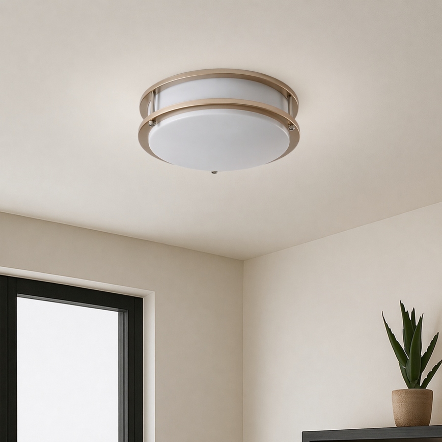 Brilagi - Loftlampe ELARO 2xE27/40W/230V Ø 26 cm guld