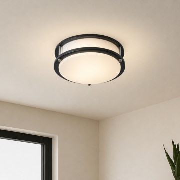 Brilagi - Loftlampe ELARO 2xE27/40W/230V Ø 26 cm sort