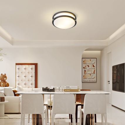 Brilagi - Loftlampe ELARO 2xE27/40W/230V Ø 26 cm sort