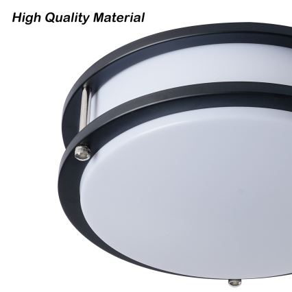 Brilagi - Loftlampe ELARO 2xE27/40W/230V Ø 26 cm sort