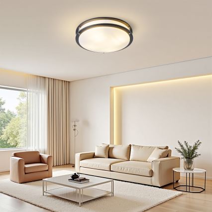 Brilagi - Loftlampe ELARO 4xE27/40W/230V Ø 41 cm sort