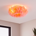 Brilagi - Loftlampe FEATHER 3xE27/40W/230V Ø 40 cm rosa