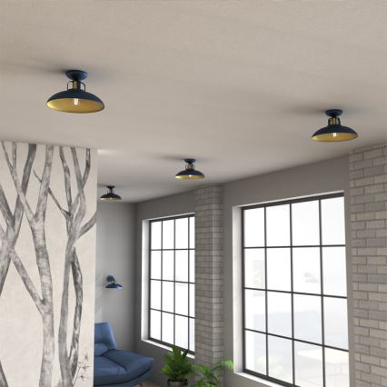 Brilagi - Loftlampe FLAMENGO 1xE27/60W/230V blå