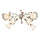 Brilagi - Loftlampe FLORA 6xE14/60W/230V