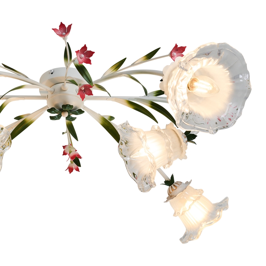 Brilagi - Loftlampe FLORA 6xE14/60W/230V
