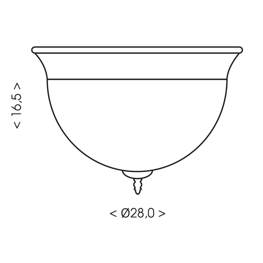 Brilagi - loftlampe FRESCO 2x E27/40W/230V Ø 28 cm, hvid