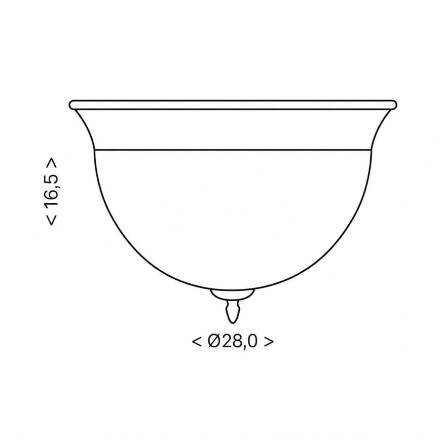 BRILAGI - Loftlampe FRESCO 2xE27/40W/230V Ø 28 cm guld