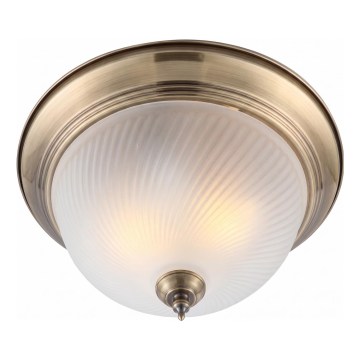 Brilagi - Loftlampe FRESCO, 2xE27/40W/230V, Ø 28 cm, messing