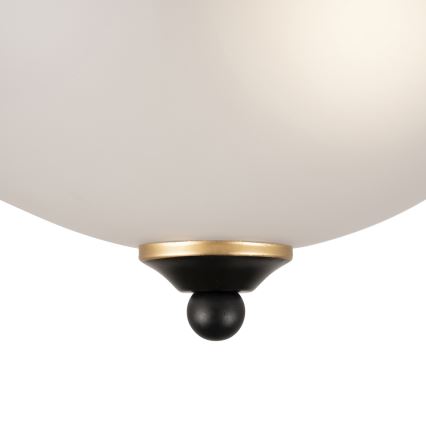 BRILAGI - Loftlampe FRESCO 2xE27/40W/230V Ø 28 cm sort/guld