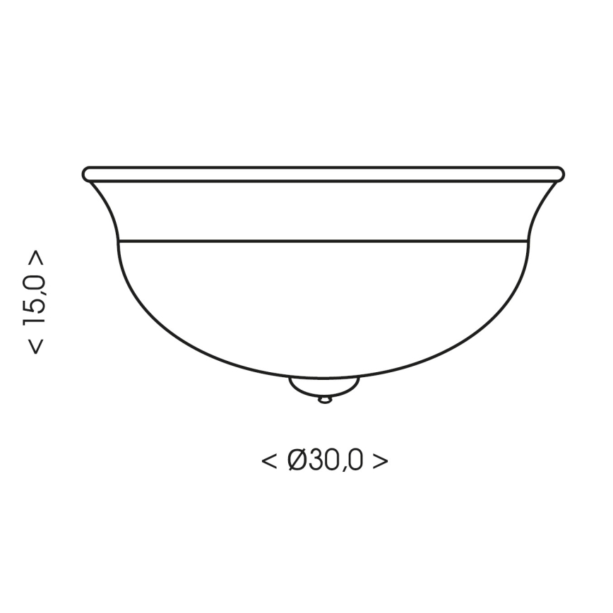 Brilagi - Loftlampe FRESCO 2xE27/40W/230V, Ø 30 cm, guld