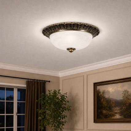 Brilagi - Loftlampe FRESCO 2xE27/40W/230V Ø 30 cm guld