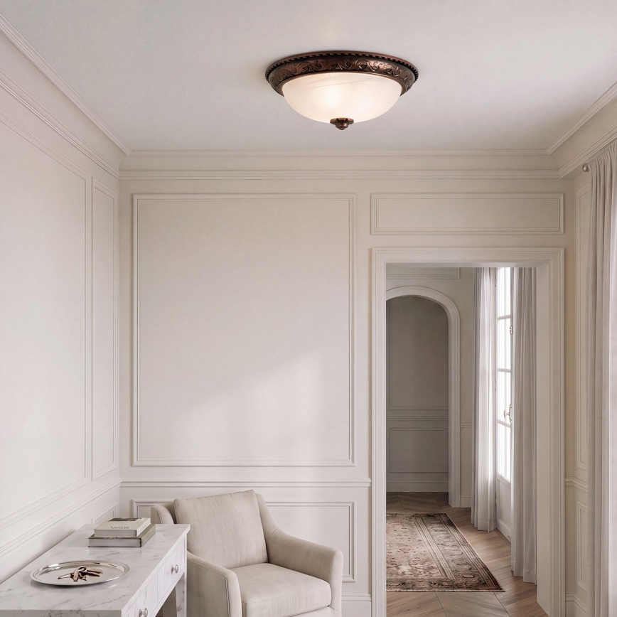 Brilagi - Loftlampe FRESCO 2xE27/40W/230V Ø 30 cm kobber