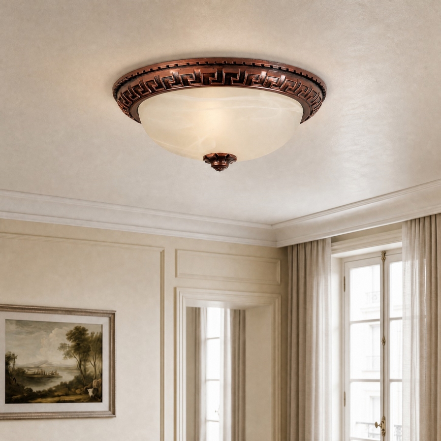 Brilagi - Loftlampe FRESCO 2xE27/40W/230V Ø 30 cm kobberfarvet