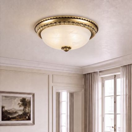 BRILAGI - Loftlampe FRESCO, 2xE27/40W/230V, Ø 30 cm, messing
