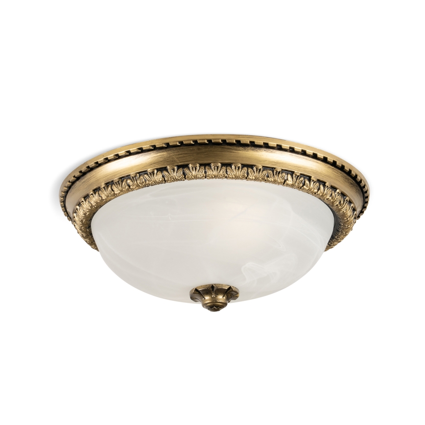 BRILAGI - Loftlampe FRESCO, 2xE27/40W/230V, Ø 30 cm, messing