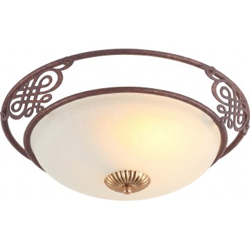Brilagi - Loftlampe FRESCO 2xE27/40W/230V Ø 43 cm brun