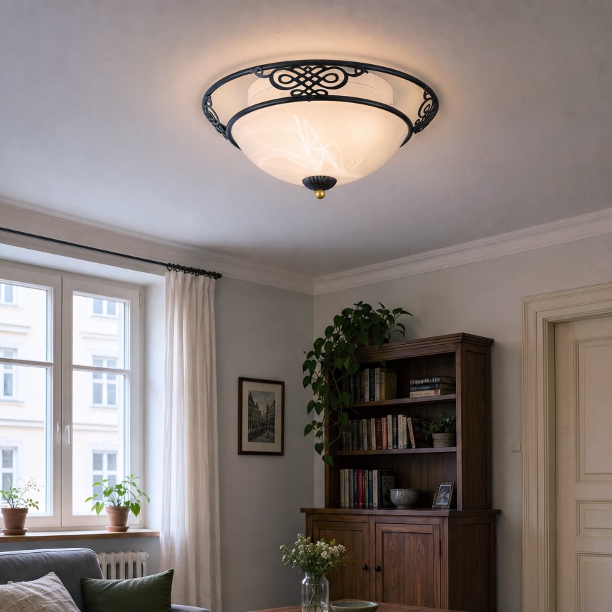 BRILAGI - Loftlampe FRESCO 3xE27/40W/230V Ø 48 cm brun