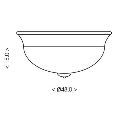 Brilagi - Loftlampe FRESCO 3xE27/40W/230V Ø 48 cm brun