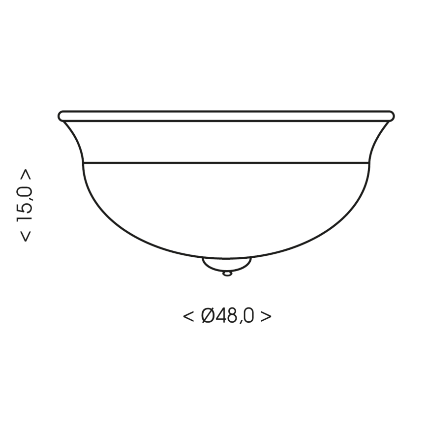 Brilagi - Loftlampe FRESCO 3xE27/40W/230V Ø 48 cm brun