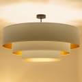 Brilagi - Loftlampe LUNETA 3x E27/60W/230V Ø 80 cm creme/guld