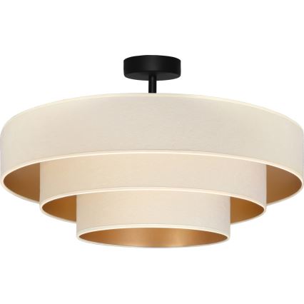 Brilagi - Loftlampe LUNETA 3x E27/60W/230V Ø 80 cm creme/guld