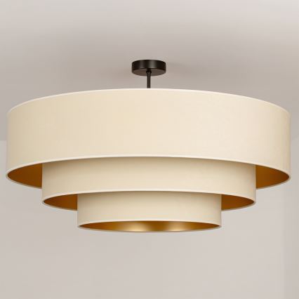 Brilagi - Loftlampe LUNETA 3x E27/60W/230V Ø 80 cm creme/guld