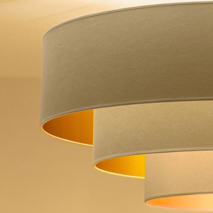 Brilagi - Loftlampe LUNETA 3x E27/60W/230V Ø 80 cm creme/guld