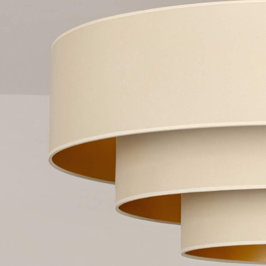 Brilagi - Loftlampe LUNETA 3x E27/60W/230V Ø 80 cm creme/guld
